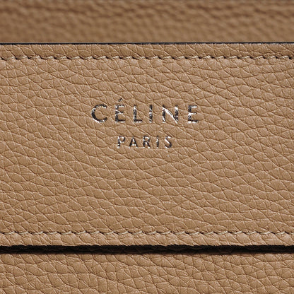 Celine Drummed Calfskin Micro Luggage Dune 6 of 9