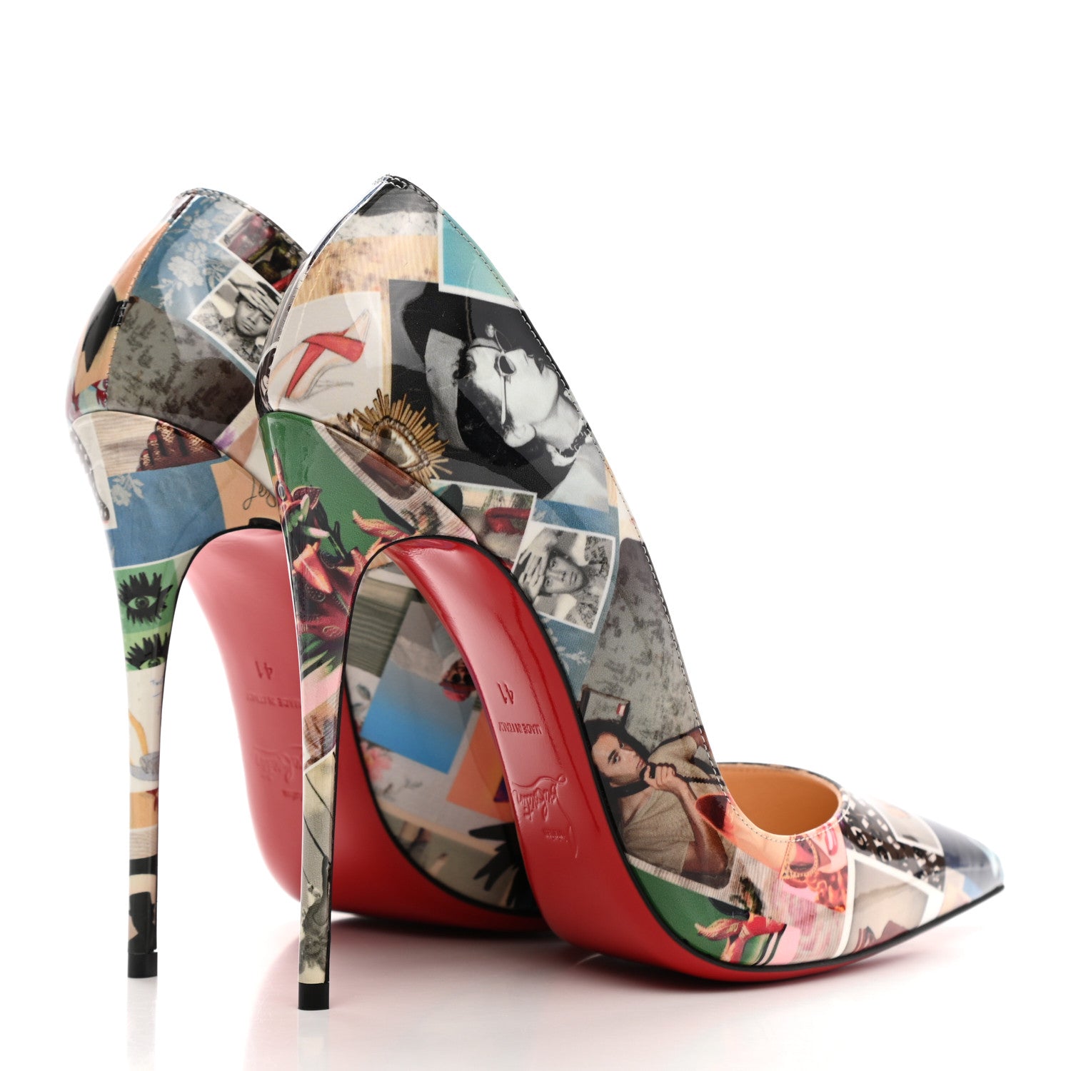 Christian Louboutin Patent Collage So Kate 120 Pumps 41 Multicolor 4 of 9