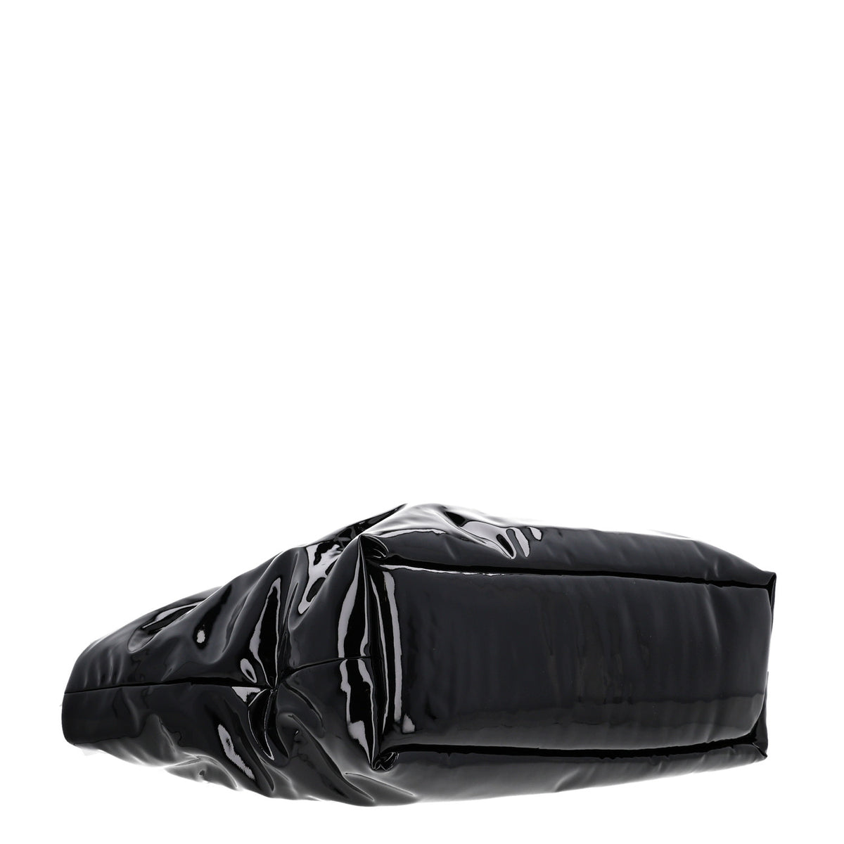 Saint Laurent Patent Wide Puffer Maxi Tote Black 3 of 9