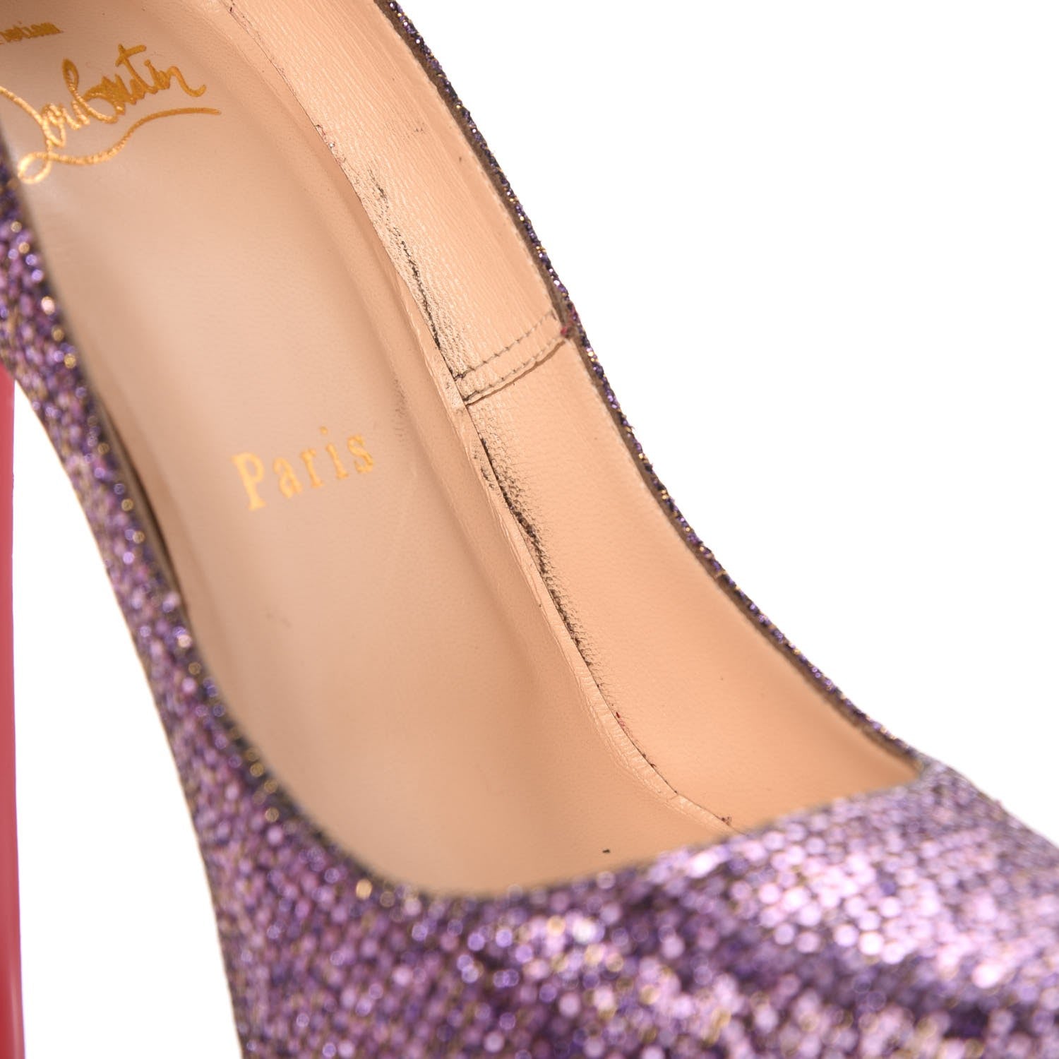 Christian Louboutin Lady Glitter Daffodile 160 Pumps 38 Pivoine 10 of 11