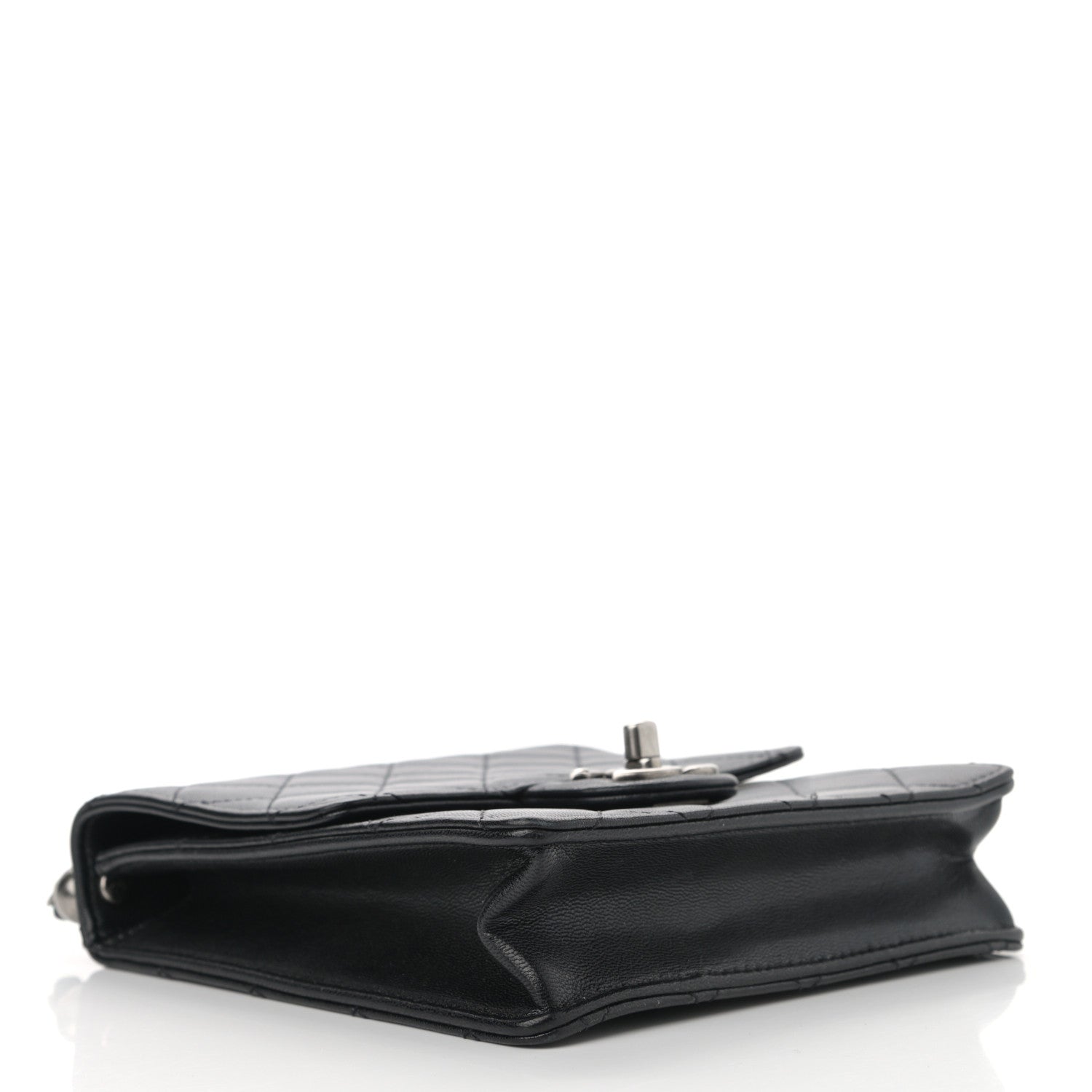 Chanel Goatskin Quilted Acrylic Beads Flap Black 4 of 13