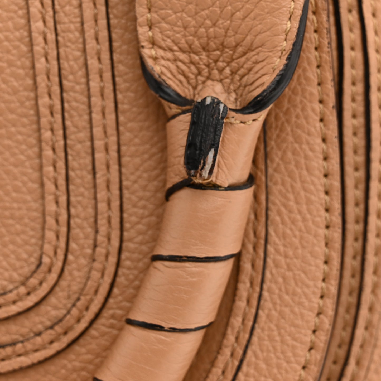 Calfskin Braided Medium Marcie Double Carry Light Tan