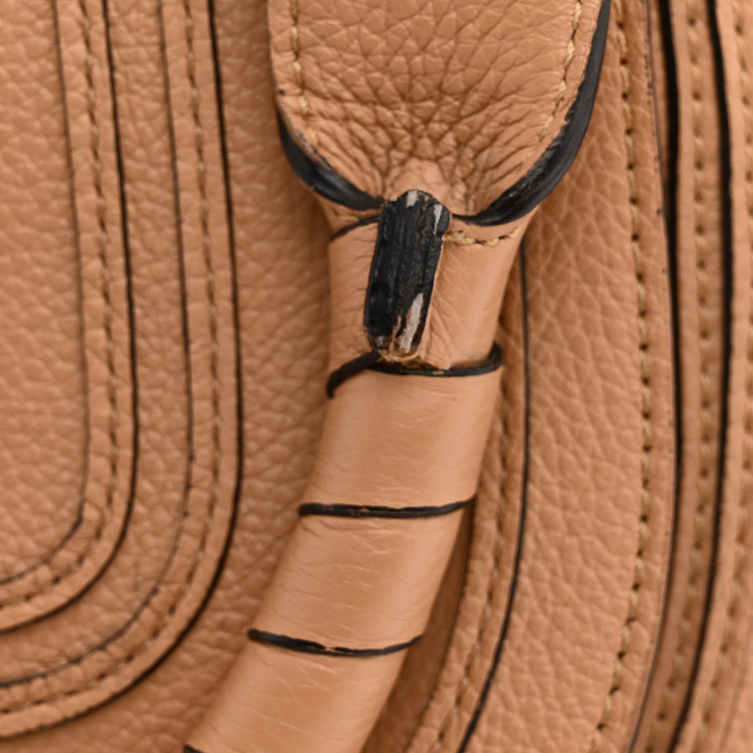 Chloe Calfskin Braided Medium Marcie Double Carry Light Tan 12 of 12