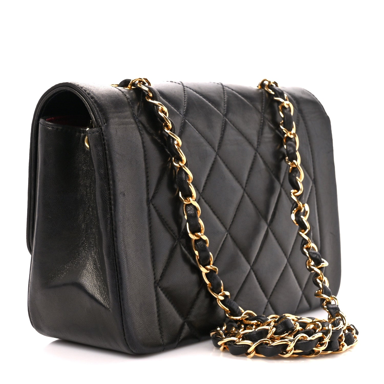 Chanel Lambskin Quilted Small Single Flap Black 3 of 11