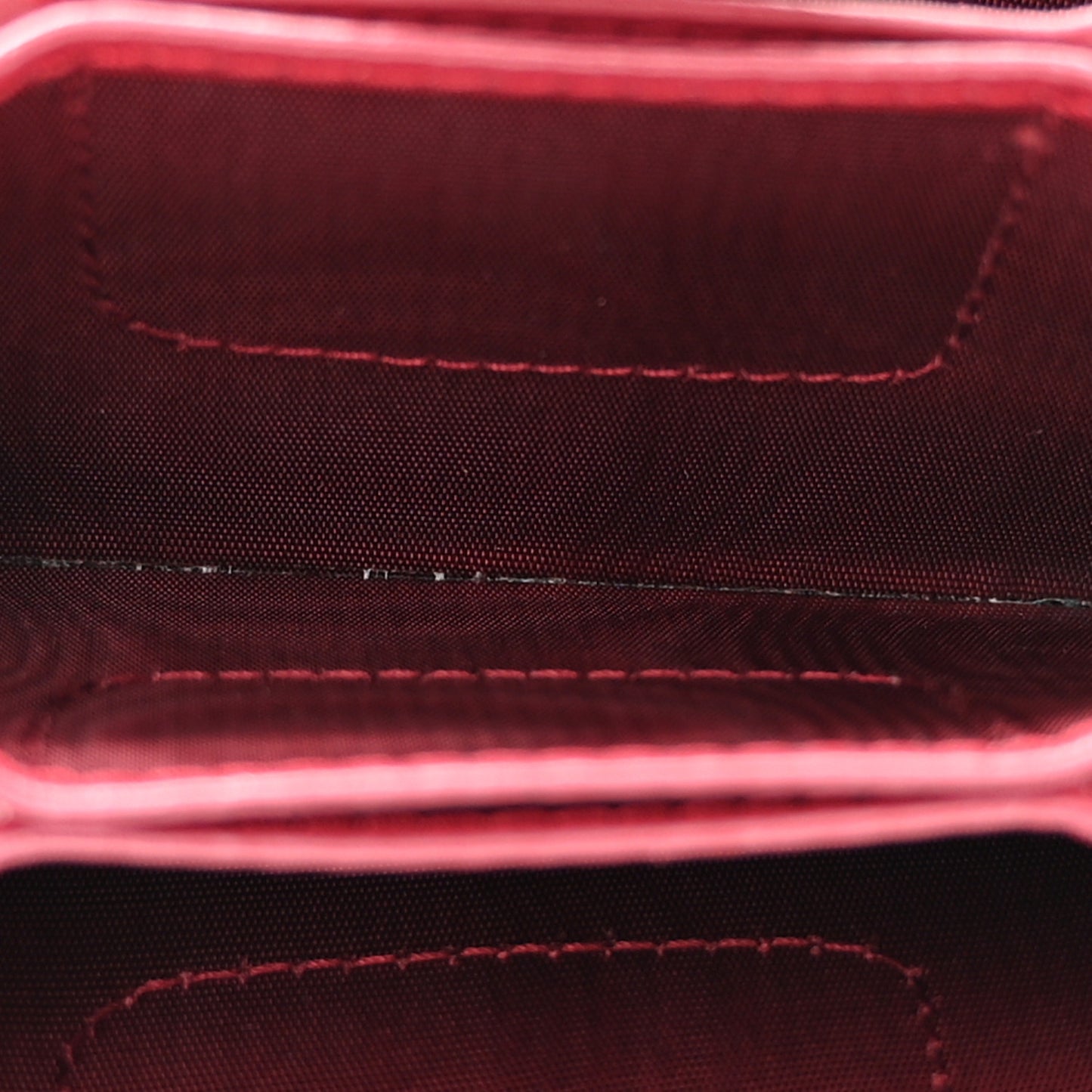 CHRISTIAN DIOR Patent Cannage Lady Dior 5-Gusset Card Holder Scarlet