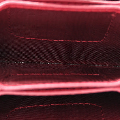 Christian Dior CHRISTIAN DIOR Patent Cannage Lady Dior 5-Gusset Card Holder Scarlet 5 of 16