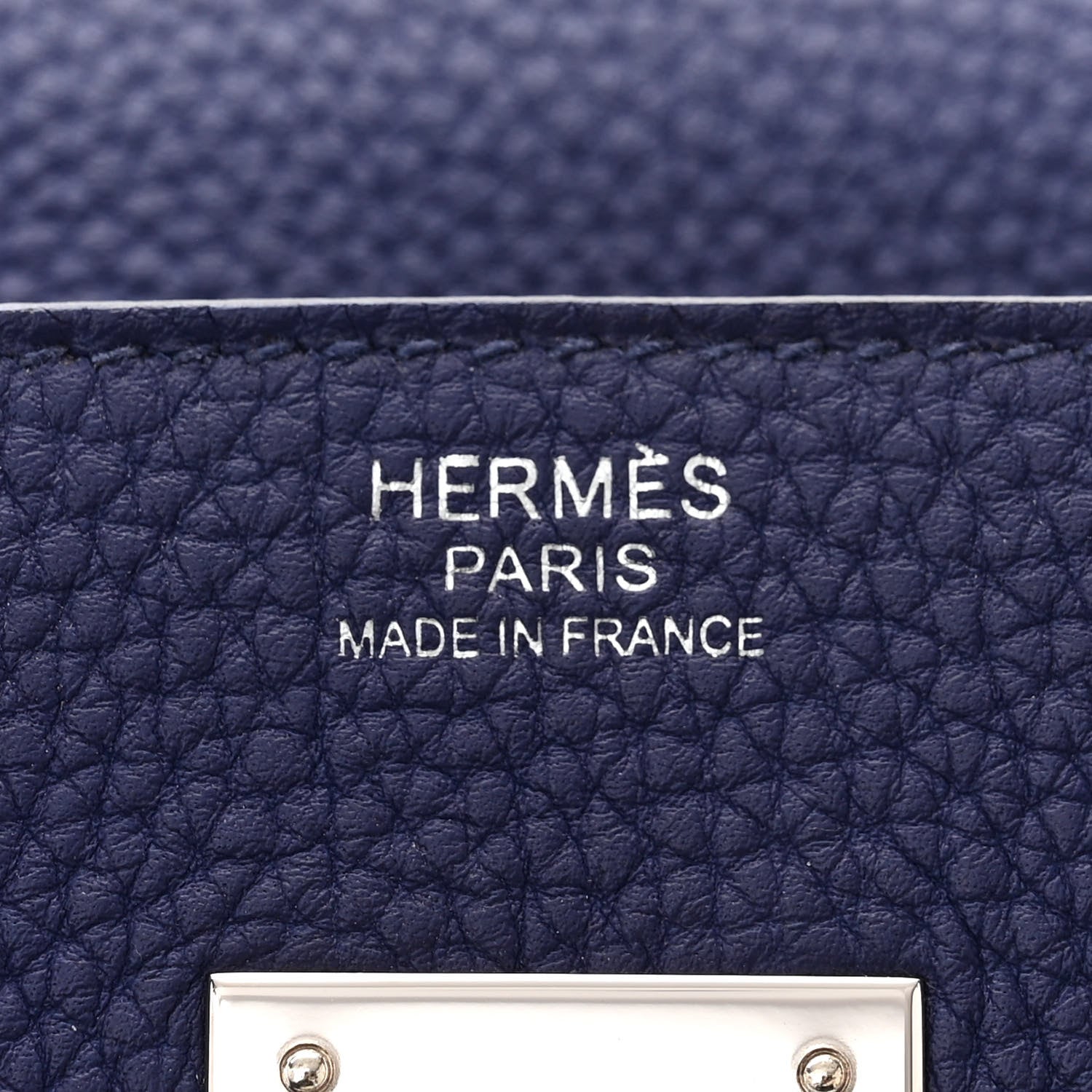 Hermes Togo Swift Officier Birkin 30 Bleu Encre Rouge H 6 of 13