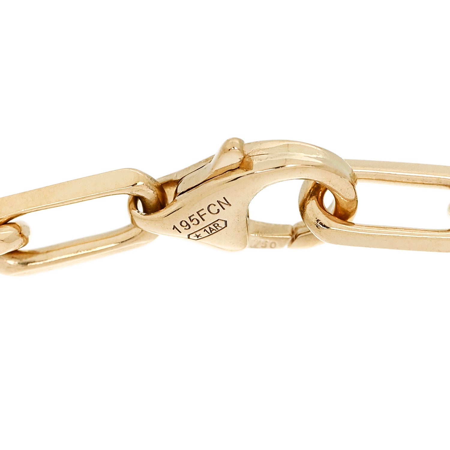 Cartier 18K Yellow Gold Small Santos de Cartier Link Chain Bracelet 3 of 5