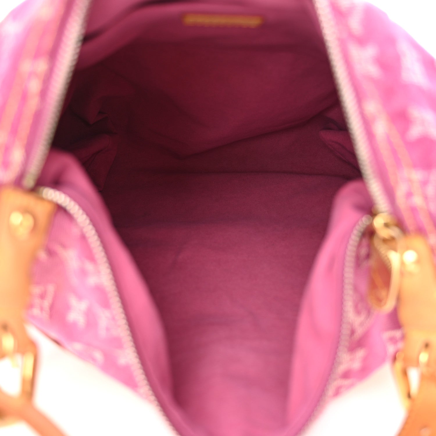 Louis Vuitton Denim Baggy GM Fuchsia 5 of 9