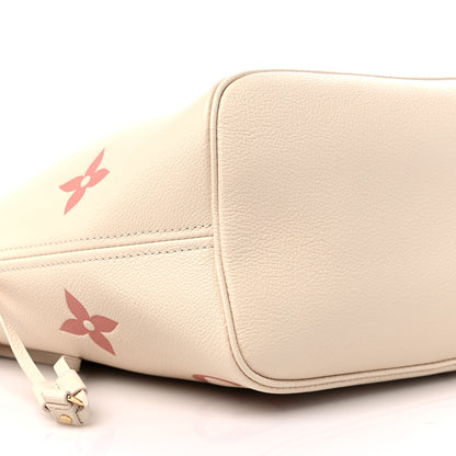 Louis Vuitton Empreinte Monogram Giant Neverfull MM Creme Rose Trianon 7 of 8