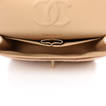 Chanel Caviar Quilted Medium Double Flap Beige 5 of 11