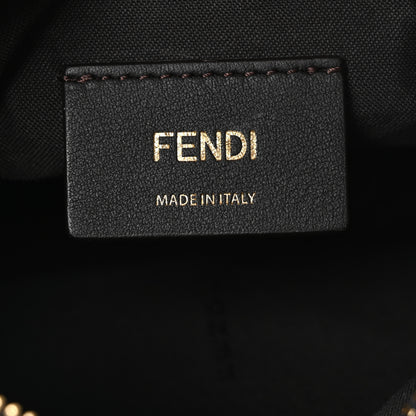 Fendi Chenille Vitello Grace FF 1974 Mini Fendigraphy Hobo Bag Blue 6 of 10