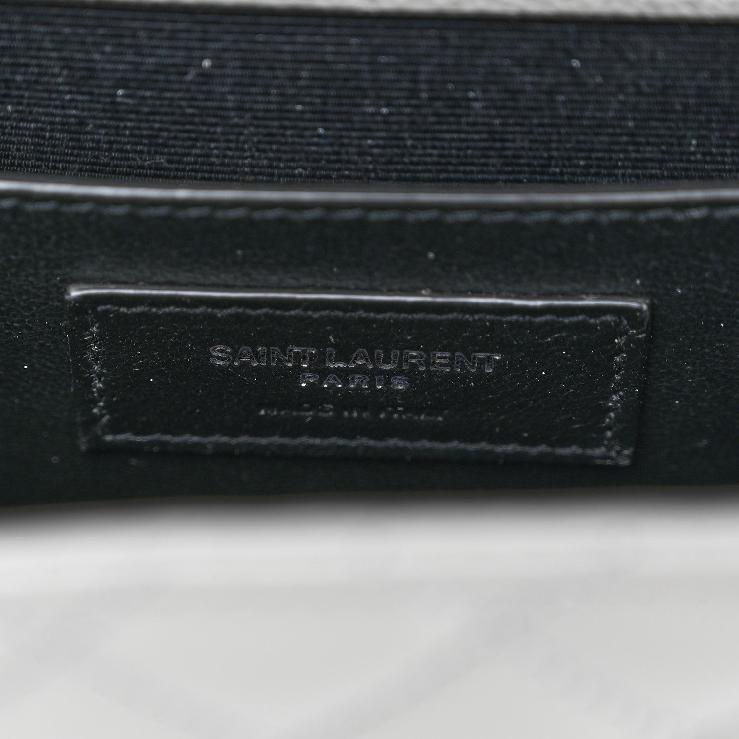 Saint Laurent Grain De Poudre Textured Mixed Matelasse Medium Triquilt Monogram Satchel New Stone 6 of 9