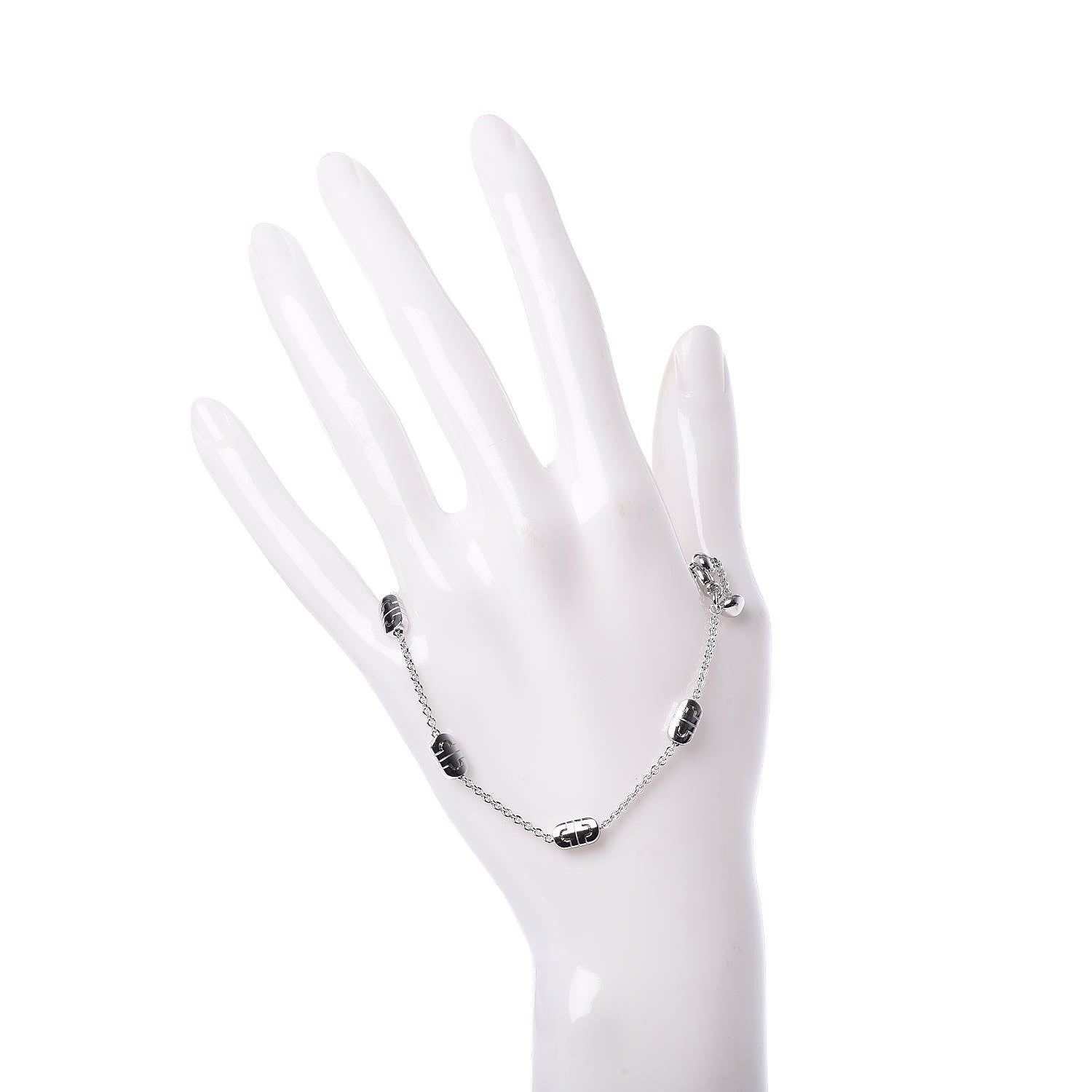 Bulgari 18K White Gold Parentesi Chain Bracelet 2 of 4