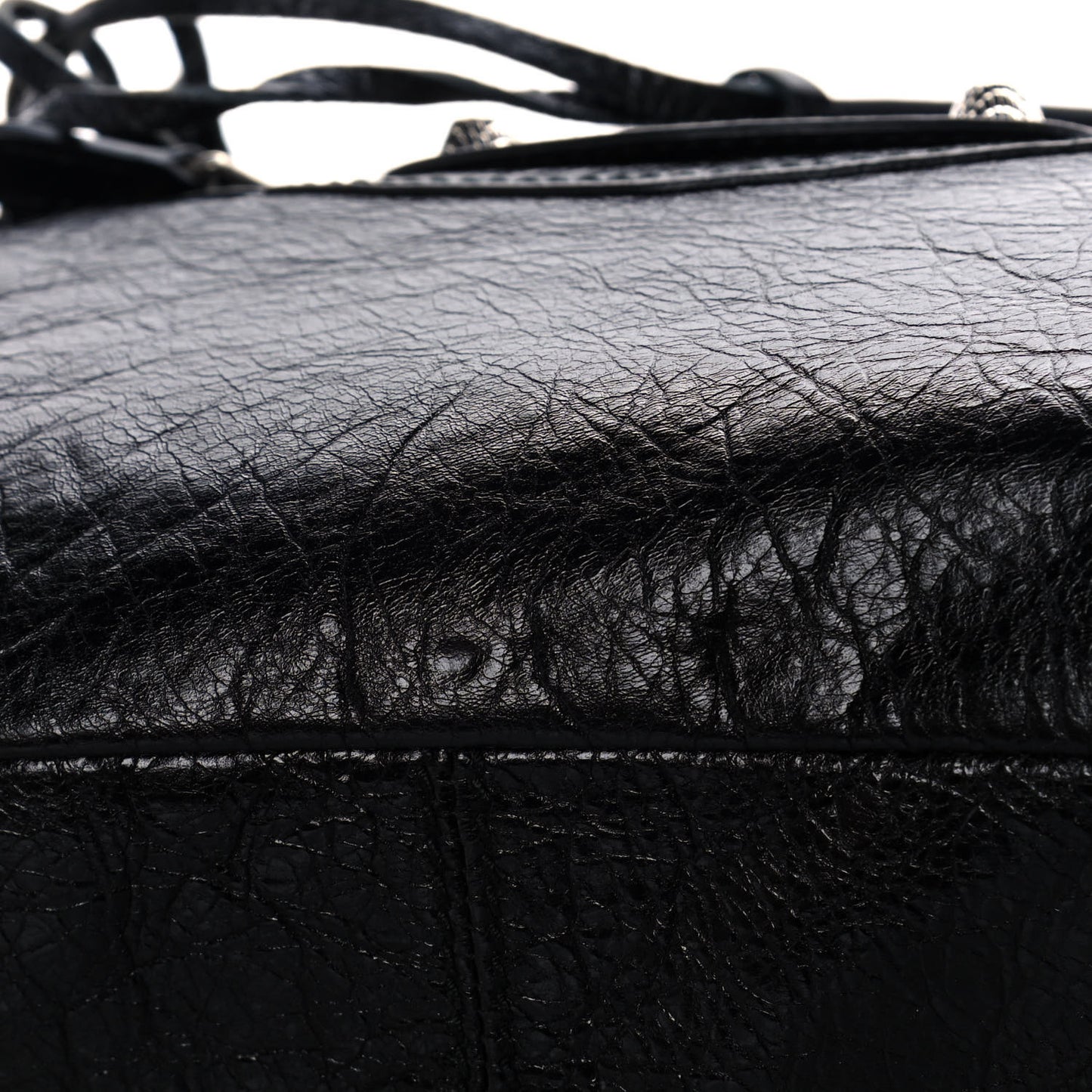 Agneau Giant 12 Silver Hardware Town Black