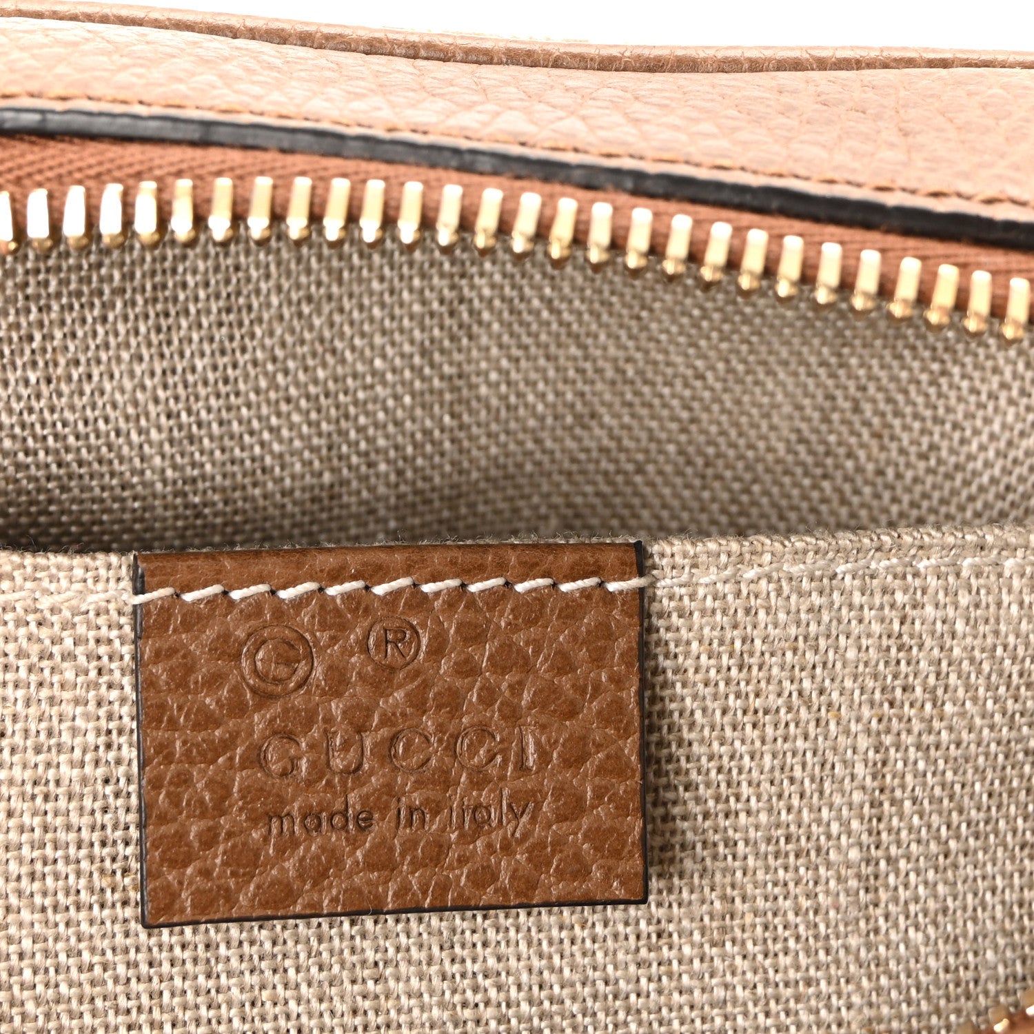 Gucci Monogram Mini Bree Messenger Bag Beige Tabacco 11 of 19