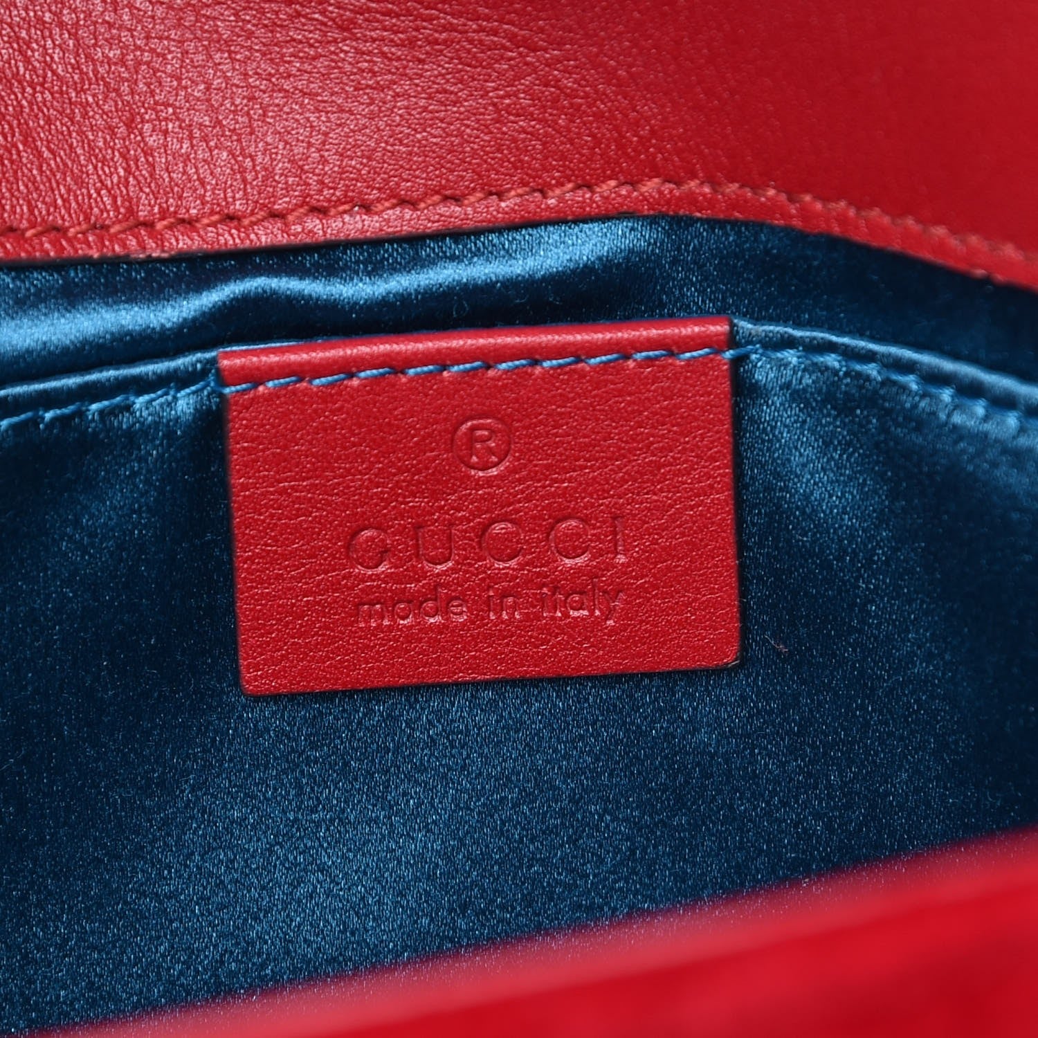 Gucci Velvet Matelasse Mini GG Marmont Shoulder Bag Hibiscus Red 6 of 7