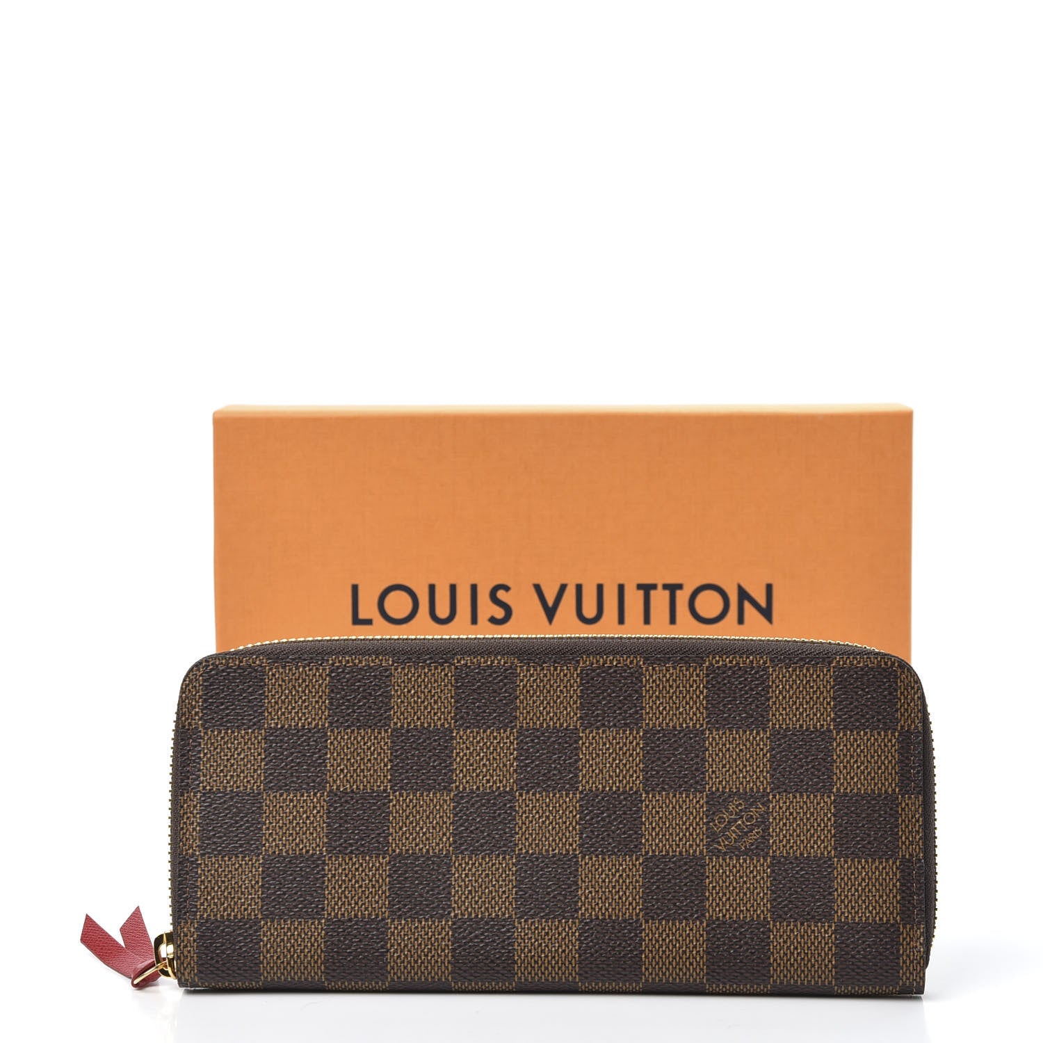 Louis Vuitton Damier Ebene Clemence Wallet Cherry 9 of 9