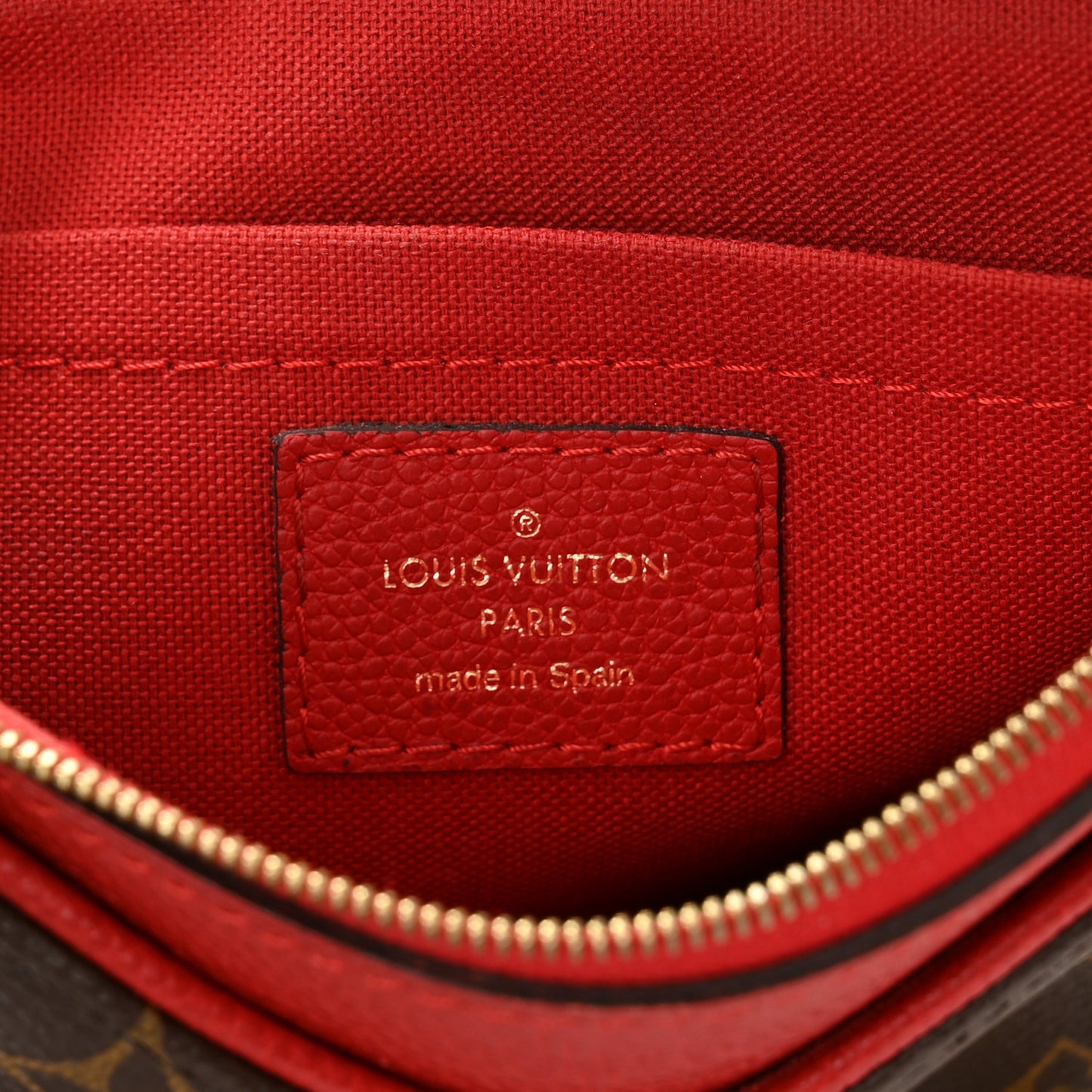Monogram Pallas Clutch Cherry