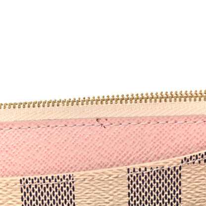 Louis Vuitton Damier Azur Emilie Wallet Rose Ballerine 11 of 15