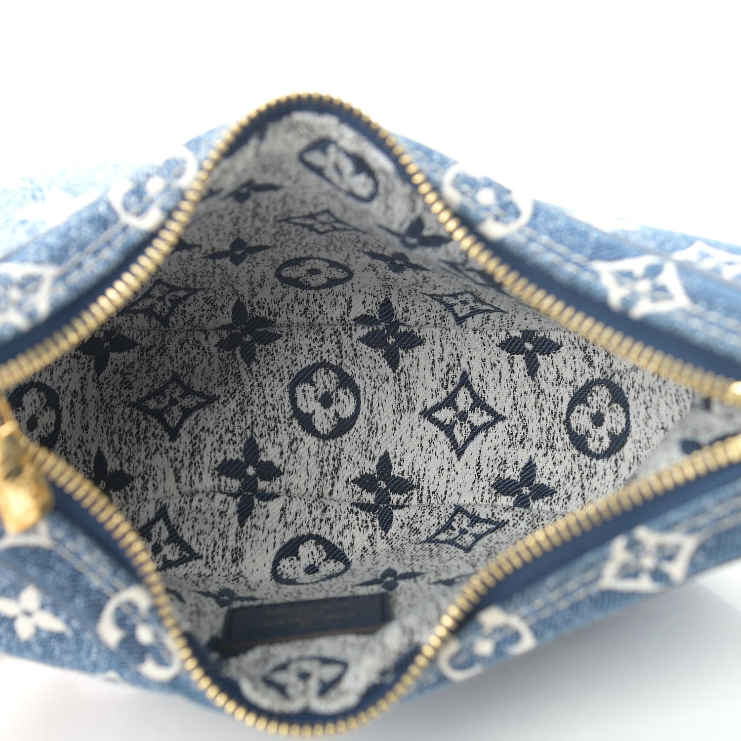 Louis Vuitton Monogram Jacquard Denim Loop Bleu 5 of 9