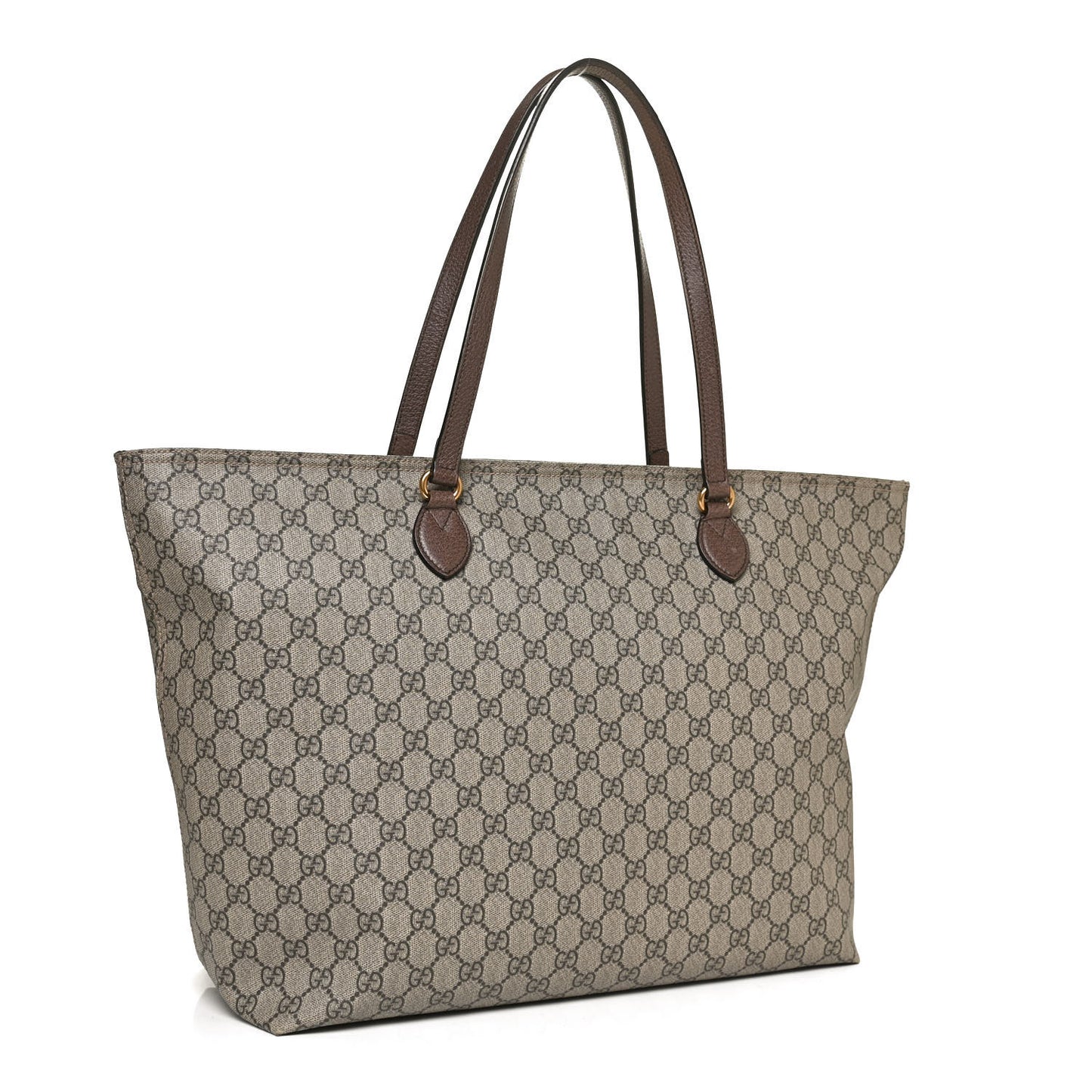 GG Supreme Monogram Medium Ophidia Shopping Tote Ebony