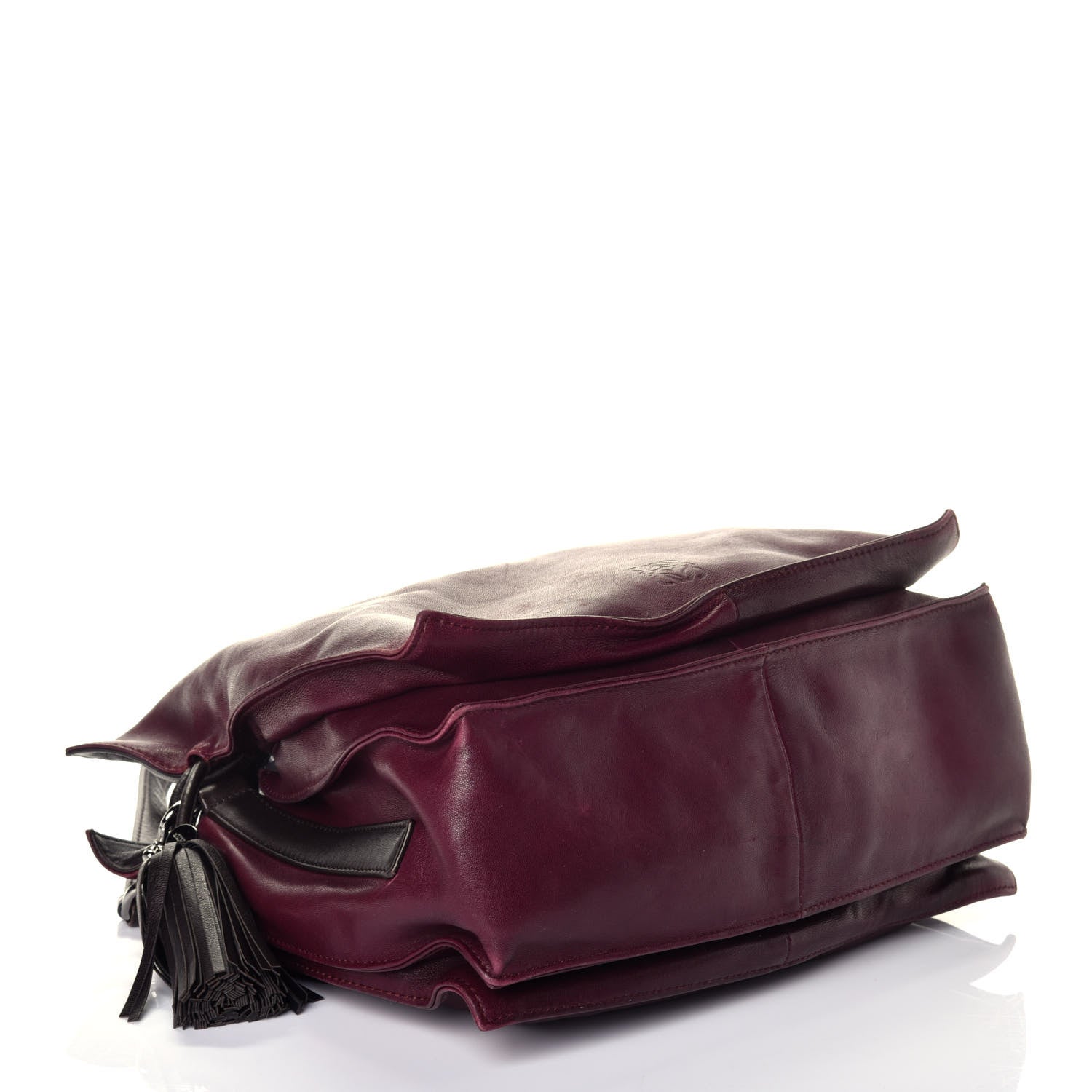 Loewe Nappa Small Flamenco Shoulder Bag Wine 4 of 9
