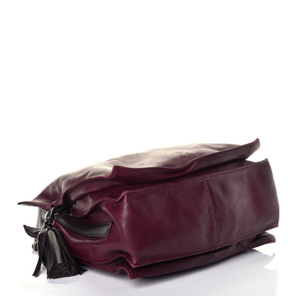 Loewe Nappa Small Flamenco Shoulder Bag Wine 4 of 9