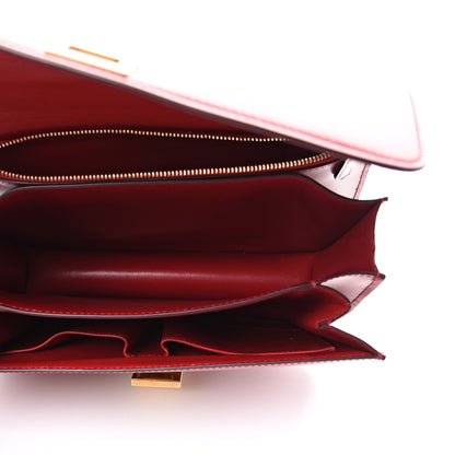 Celine Box Calfskin Medium Classic Box Flap Bag Red 4 of 11