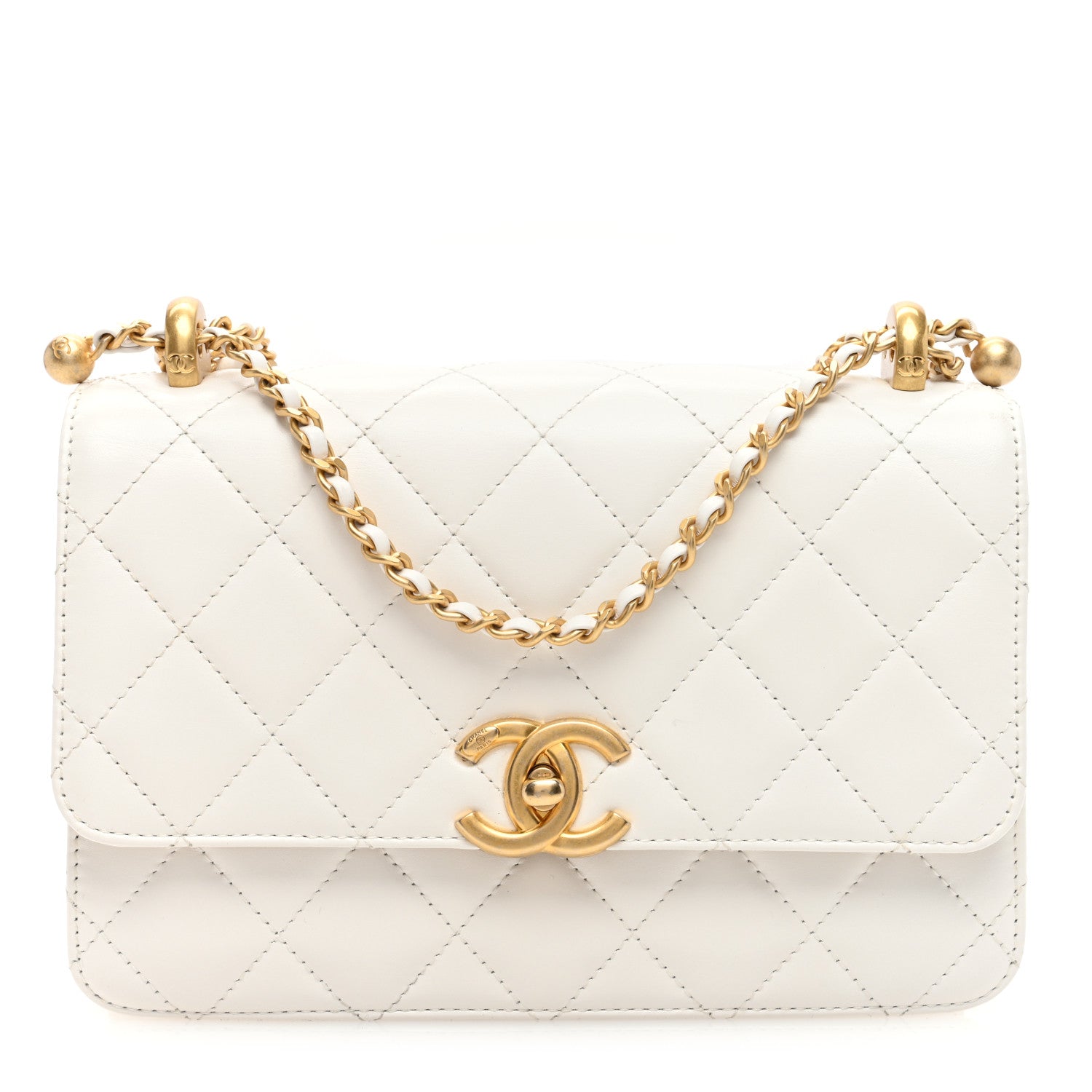 Chanel Calfskin Quilted Perfect Fit Flap White 1 of 9