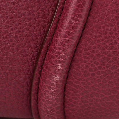 Celine Drummed Calfskin Micro Luggage Plum 11 of 11