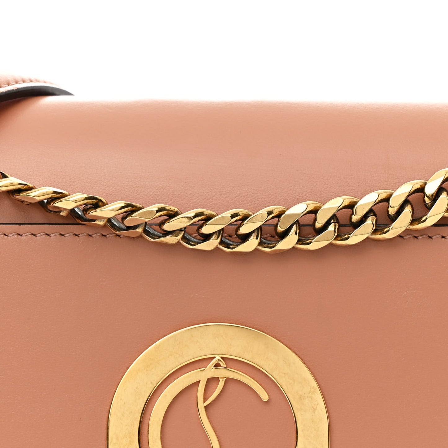 Calfskin Large Elisa Shoulder Bag Nude