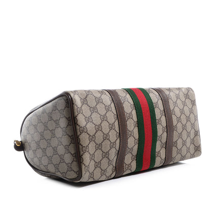 Gucci Coated Canvas Monogram Web Medium Boston 4 of 7