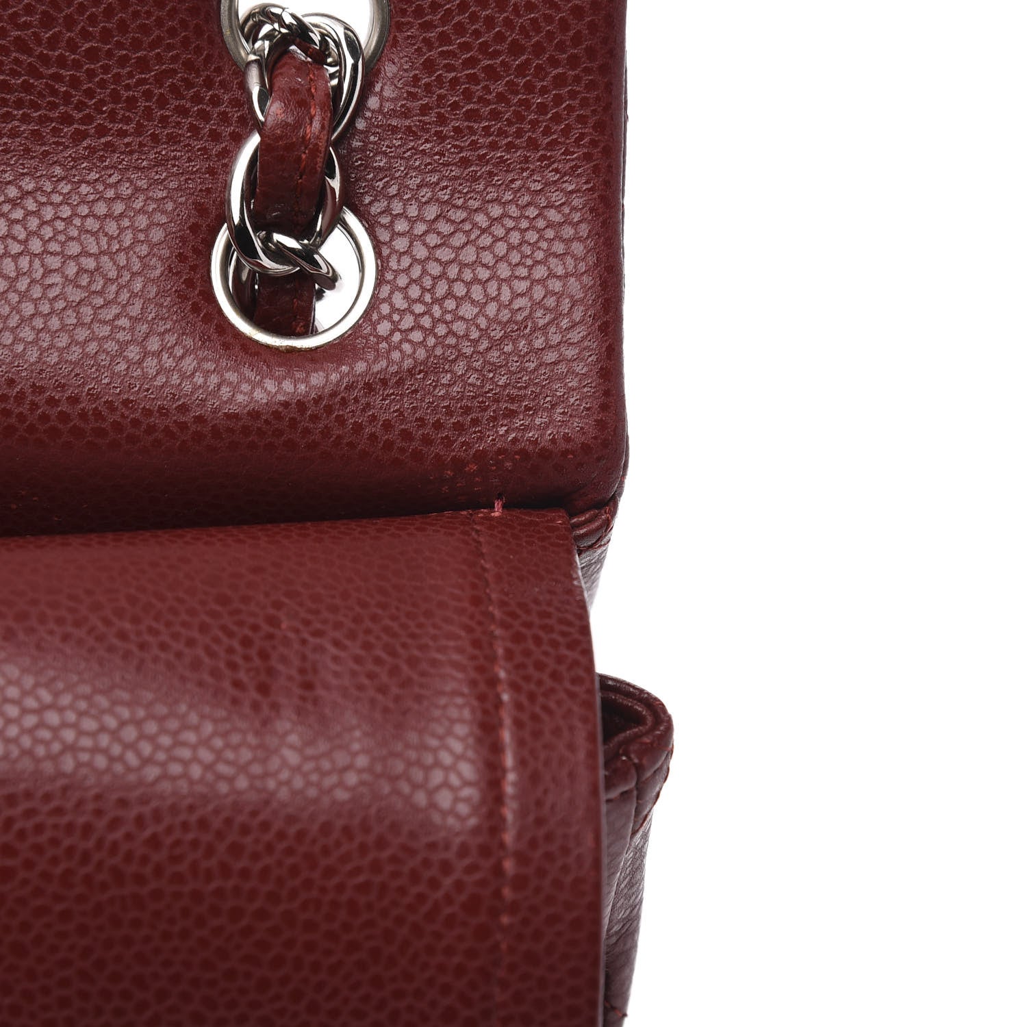 Chanel Caviar Quilted Maxi Double Flap Red 12 of 14