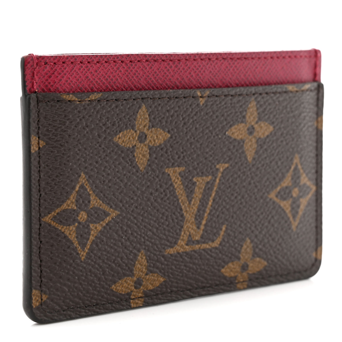 Monogram Card Holder Fuchsia