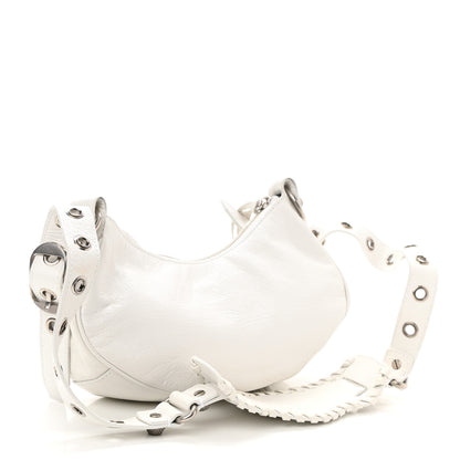 Balenciaga Agneau Arena Le Cagole Shoulder Bag XS Optic White 3 of 9