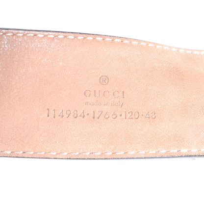 Gucci Leather Web Belt 120 48 Black 5 of 5