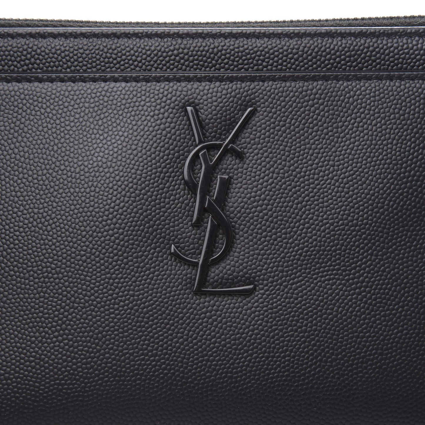 Grain De Poudre Monogram Bill Pouch Black