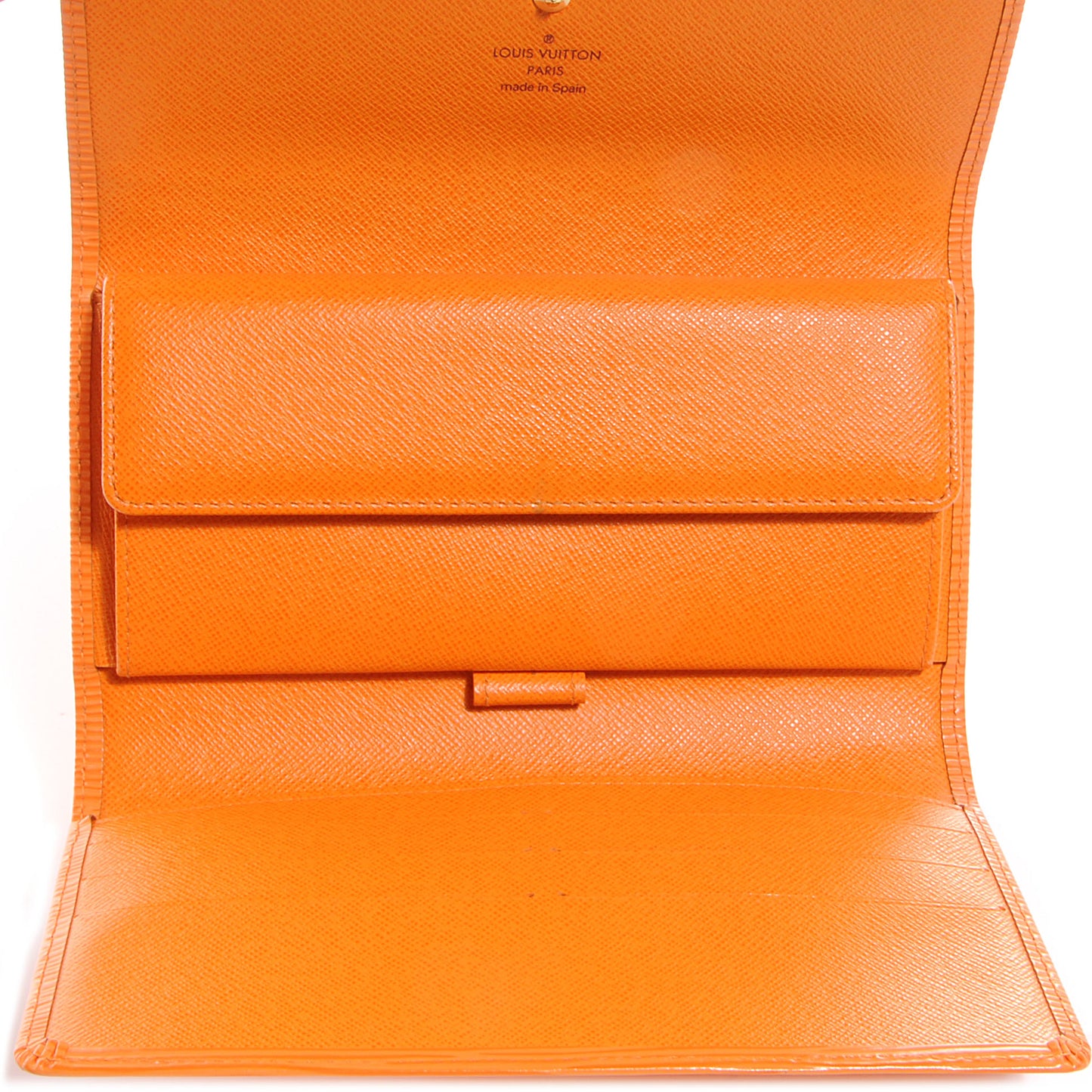 Epi Porte Tresor International Wallet Mandarin