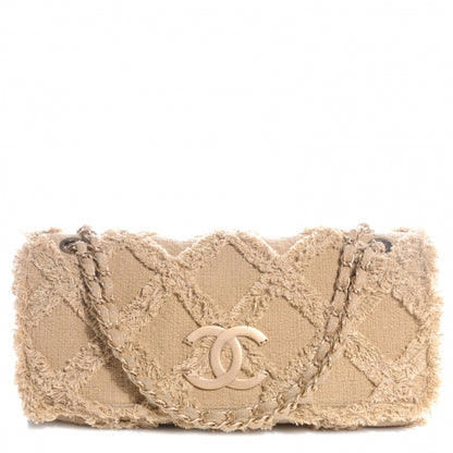 Chanel Tweed Nature Flap Dark Beige 1 of 7