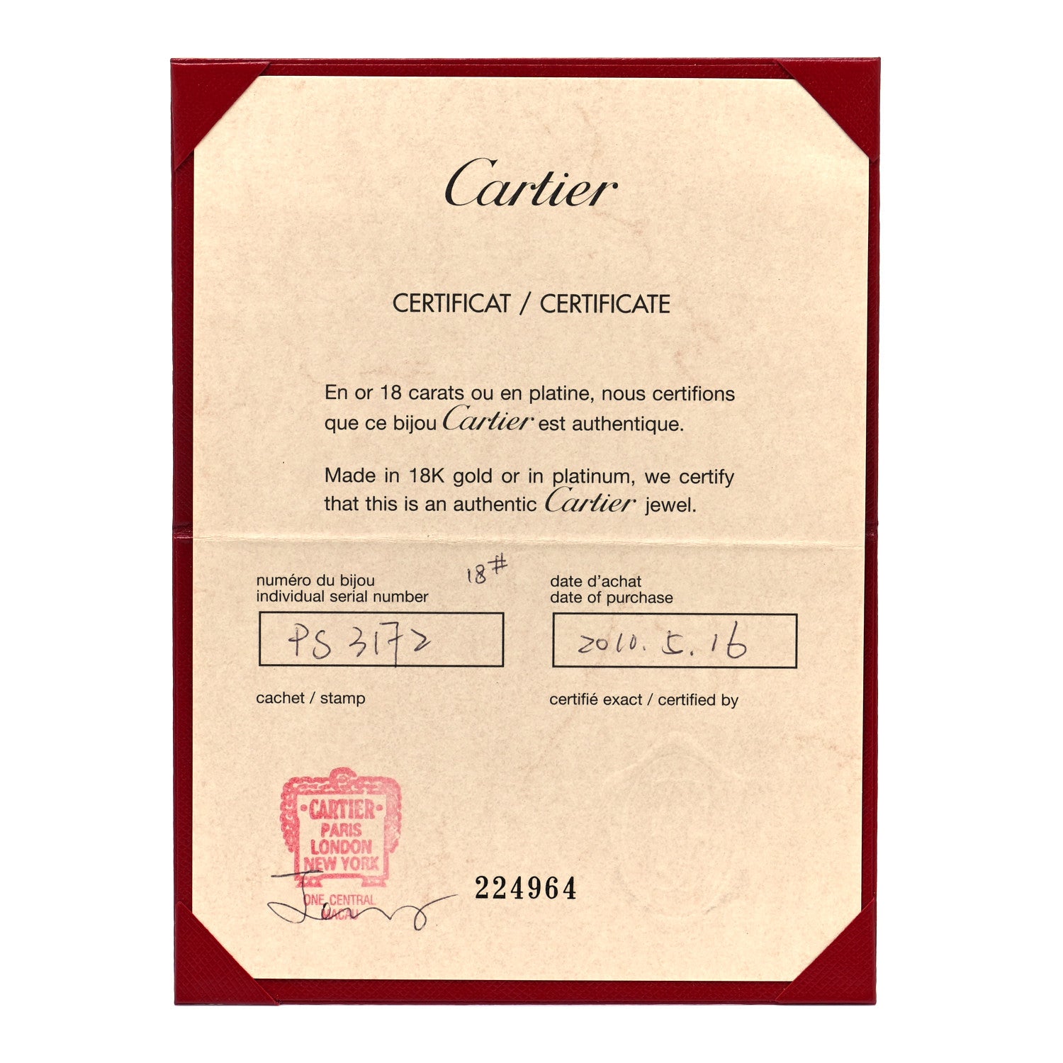 Cartier 18K Pink Gold Pink Sapphire LOVE Cuff Bracelet 18 5 of 5