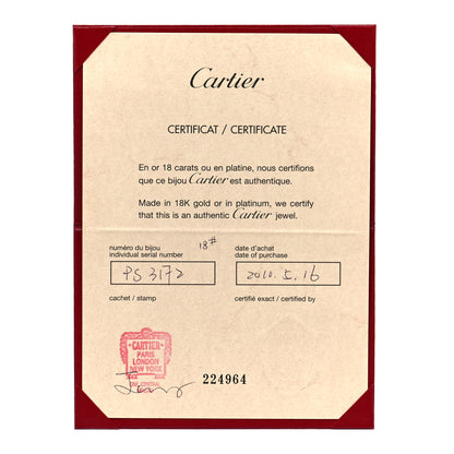 Cartier 18K Pink Gold Pink Sapphire LOVE Cuff Bracelet 18 5 of 5