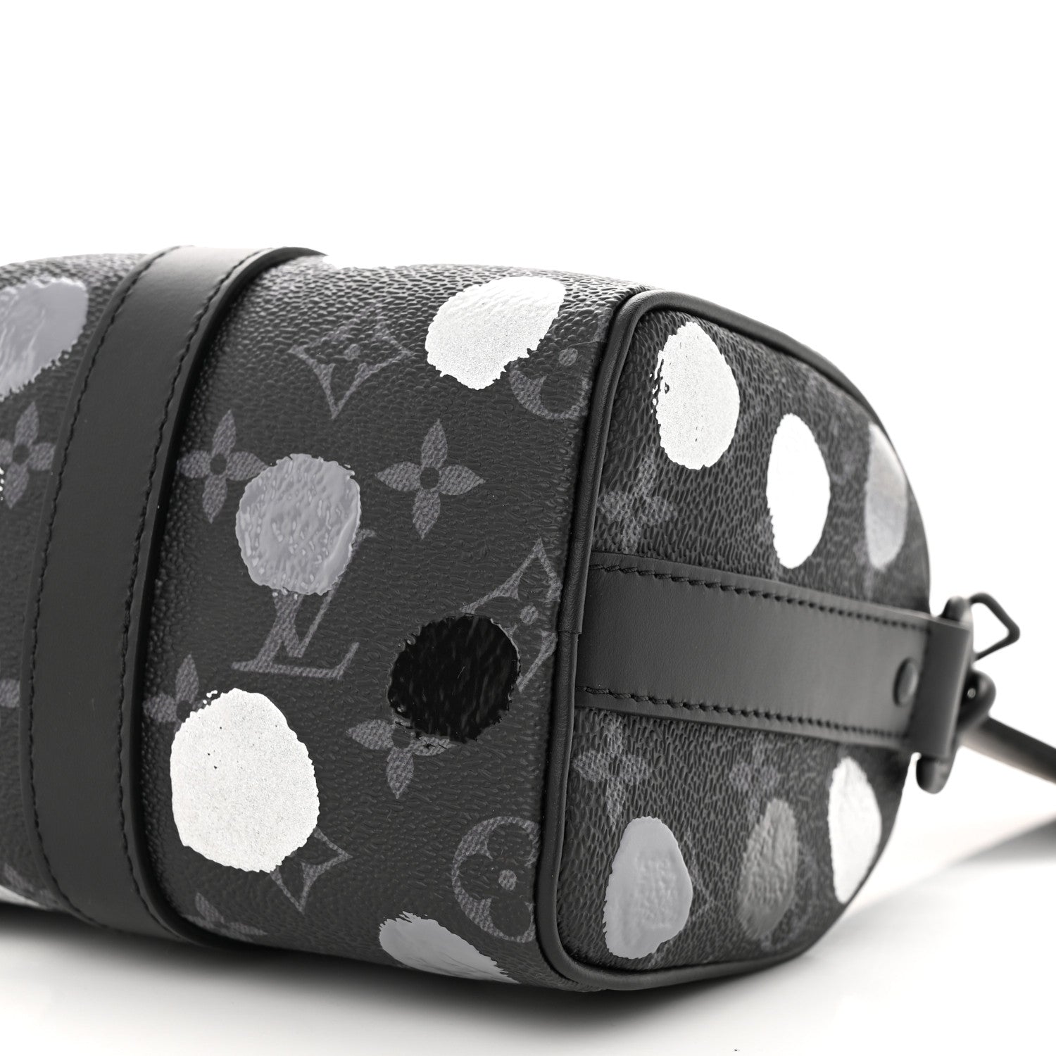 Louis Vuitton LV X YK Monogram Eclipse Keepall Bandouliere 25 Black Silver 9 of 10