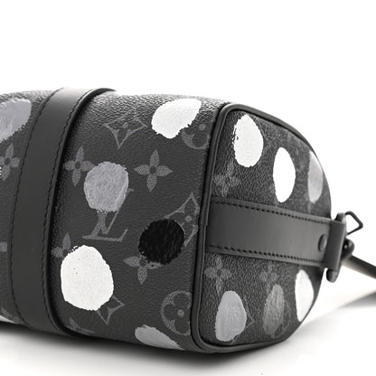 Louis Vuitton LV X YK Monogram Eclipse Keepall Bandouliere 25 Black Silver 9 of 10