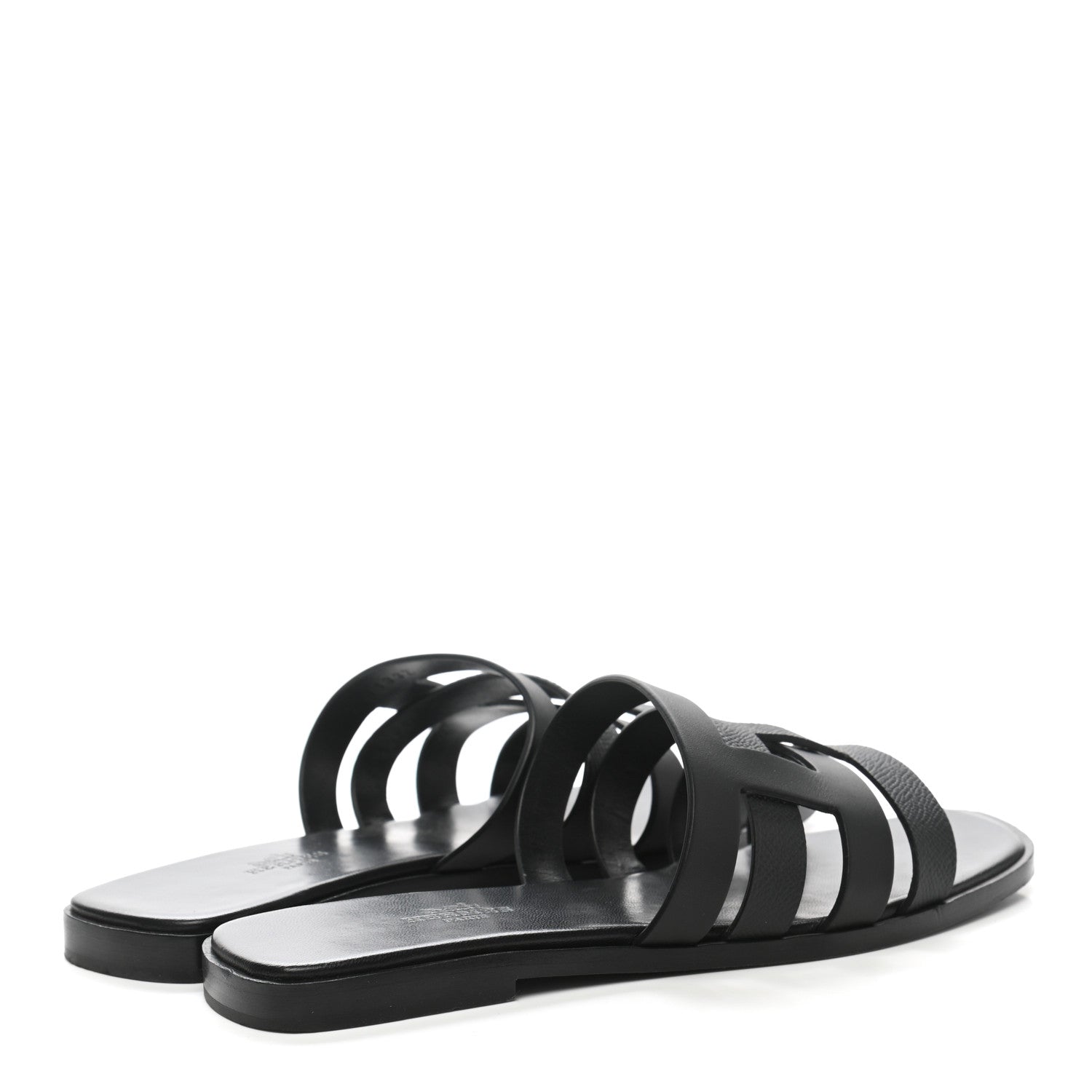 Hermes Calfskin Amore Sandals 38 Black 4 of 11