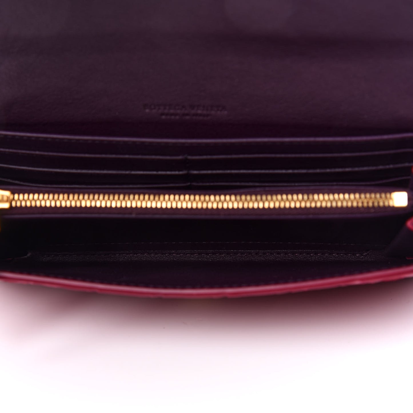 Nappa Intrecciato Continental Flap Wallet Antique Pink