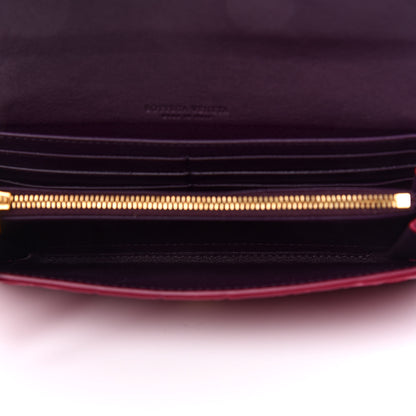 Bottega Veneta Nappa Intrecciato Continental Flap Wallet Antique Pink 4 of 9
