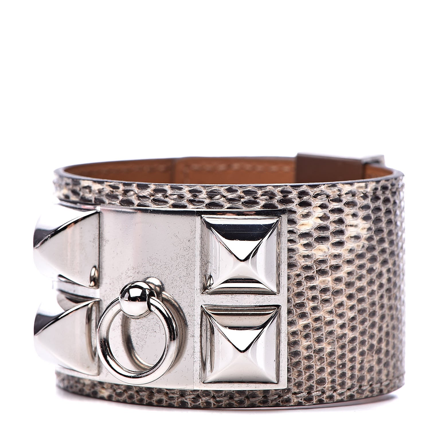 Hermes Lizard Collier De Chien CDC Bracelet S Ombre 1 of 7