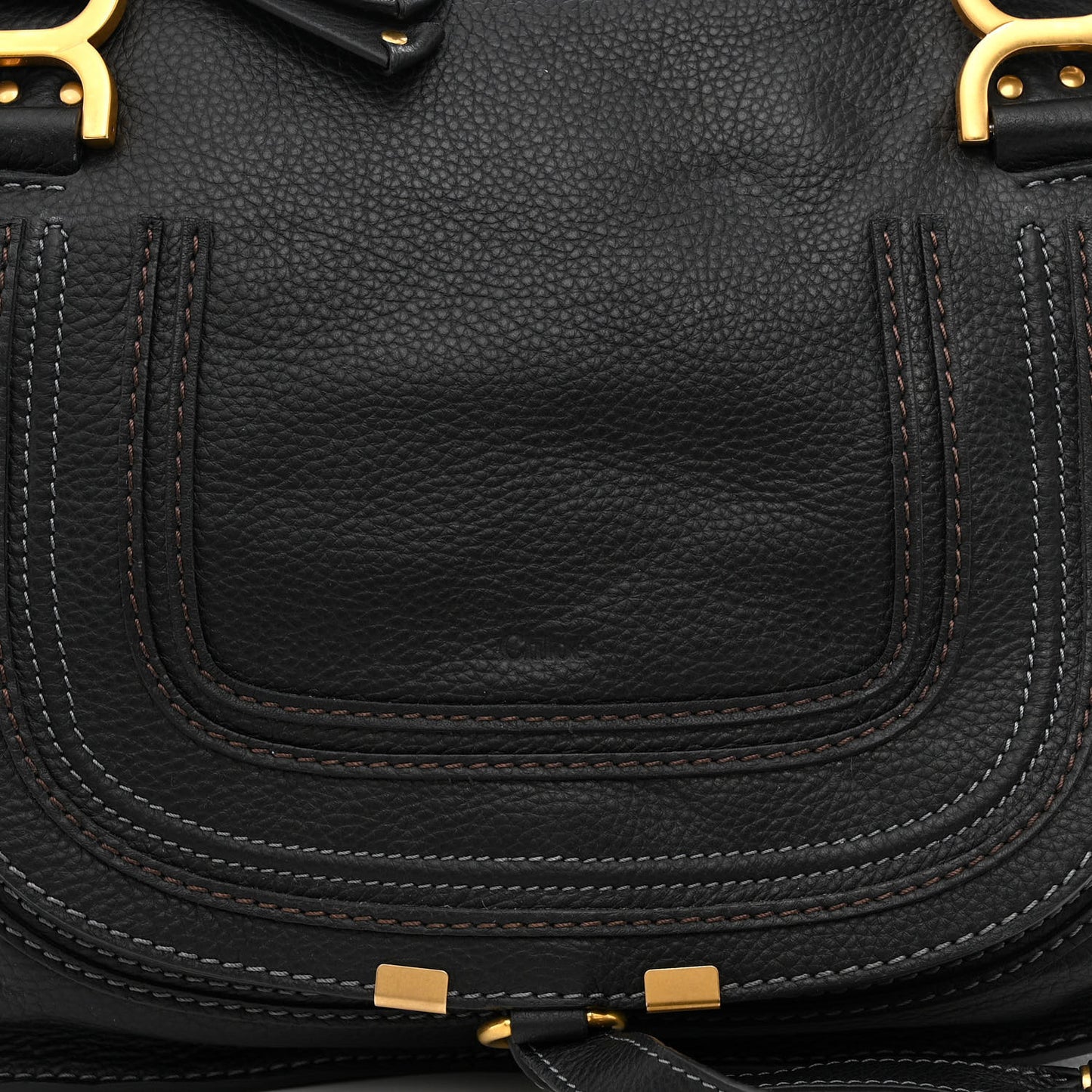 Calfskin Medium Marcie Satchel Black