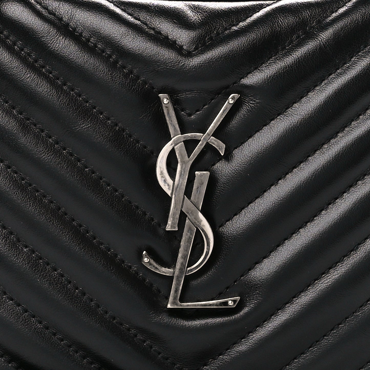 Calfskin Matelasse Monogram Lou Camera Bag Black